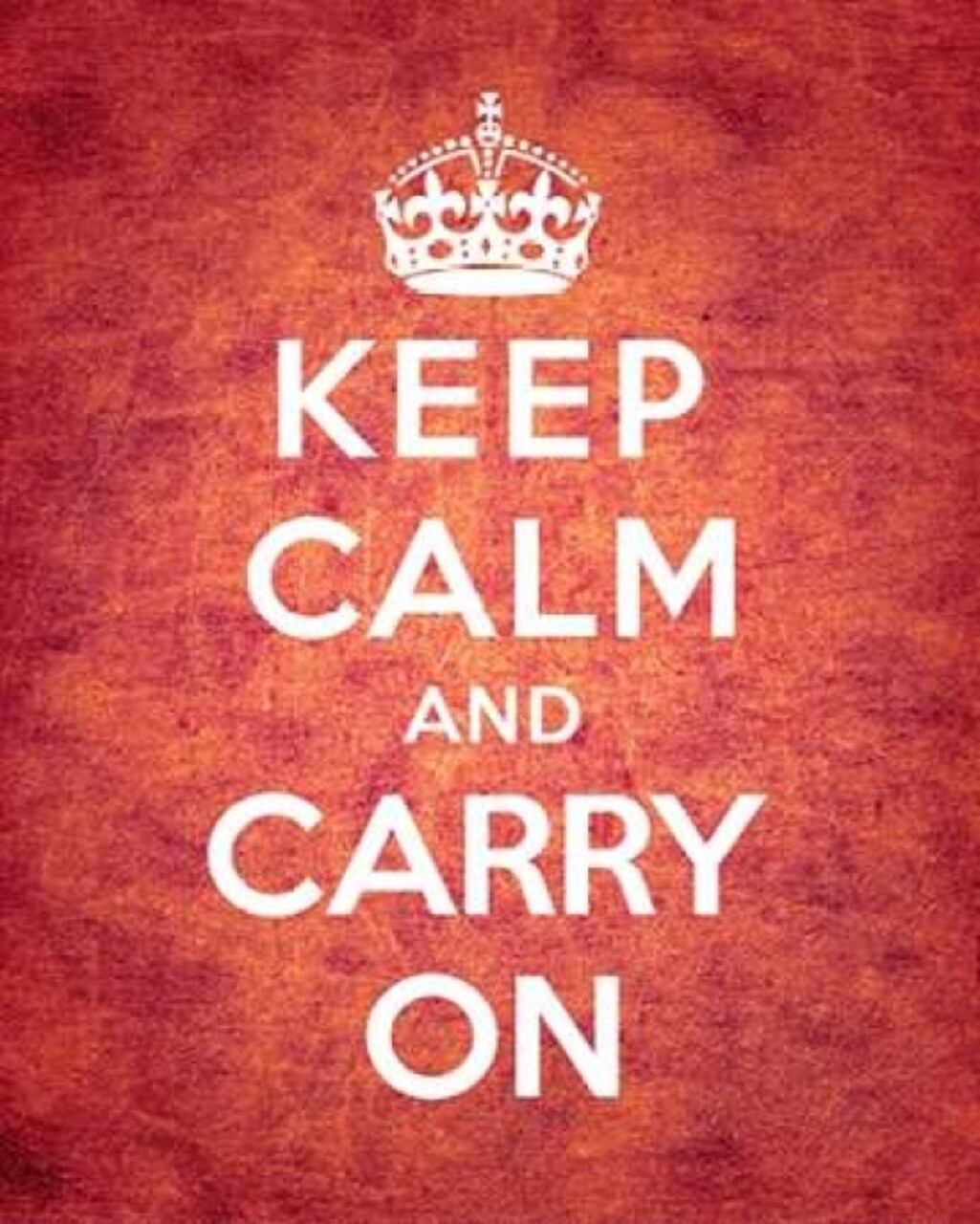 Keep Calm and Carry On - Vintage Red Poster Print by The British Ministry of Information - Item # VARPDX371964